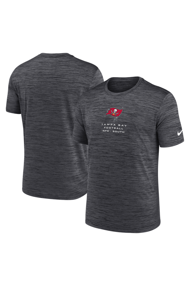 Men's Nike Anthracite Tampa Bay Buccaneers Velocity Ball Carrier Dri-FIT T-Shirt, Main, color, Anthracite