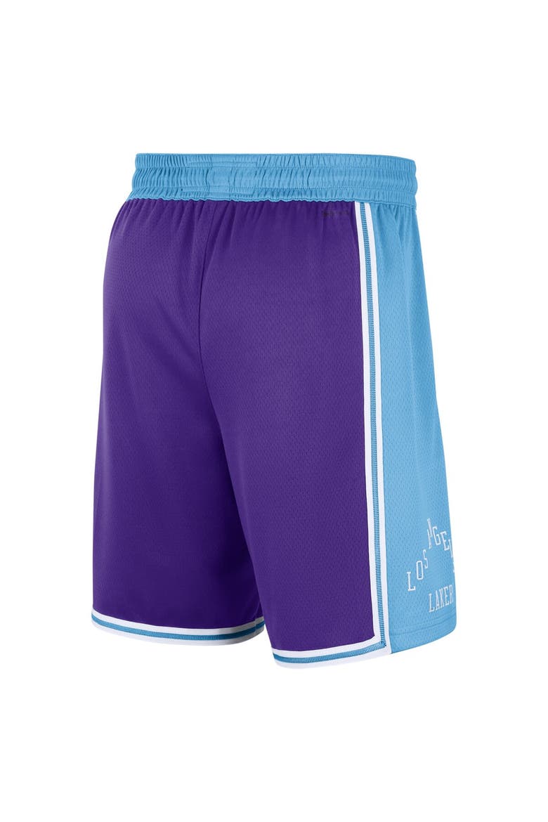 Men's Nike Purple/Blue Los Angeles Lakers 2021/22 City Edition Swingman Shorts, Alternate, color, Purple