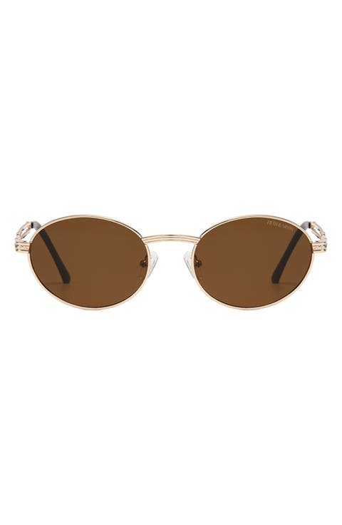 Blake 52mm Polarized Oval Sunglasses