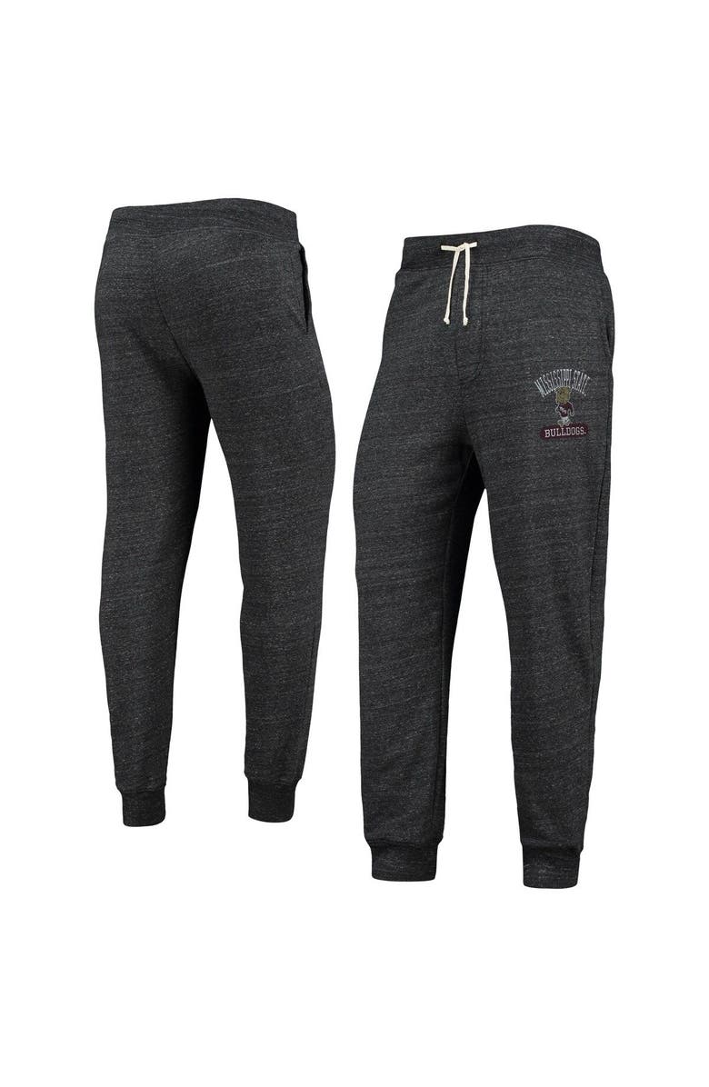 ALTERNATIVE APPAREL Men's Alternative Apparel Heathered Black Mississippi State Bulldogs Dodgeball Tri-Blend Pants, Main, color,