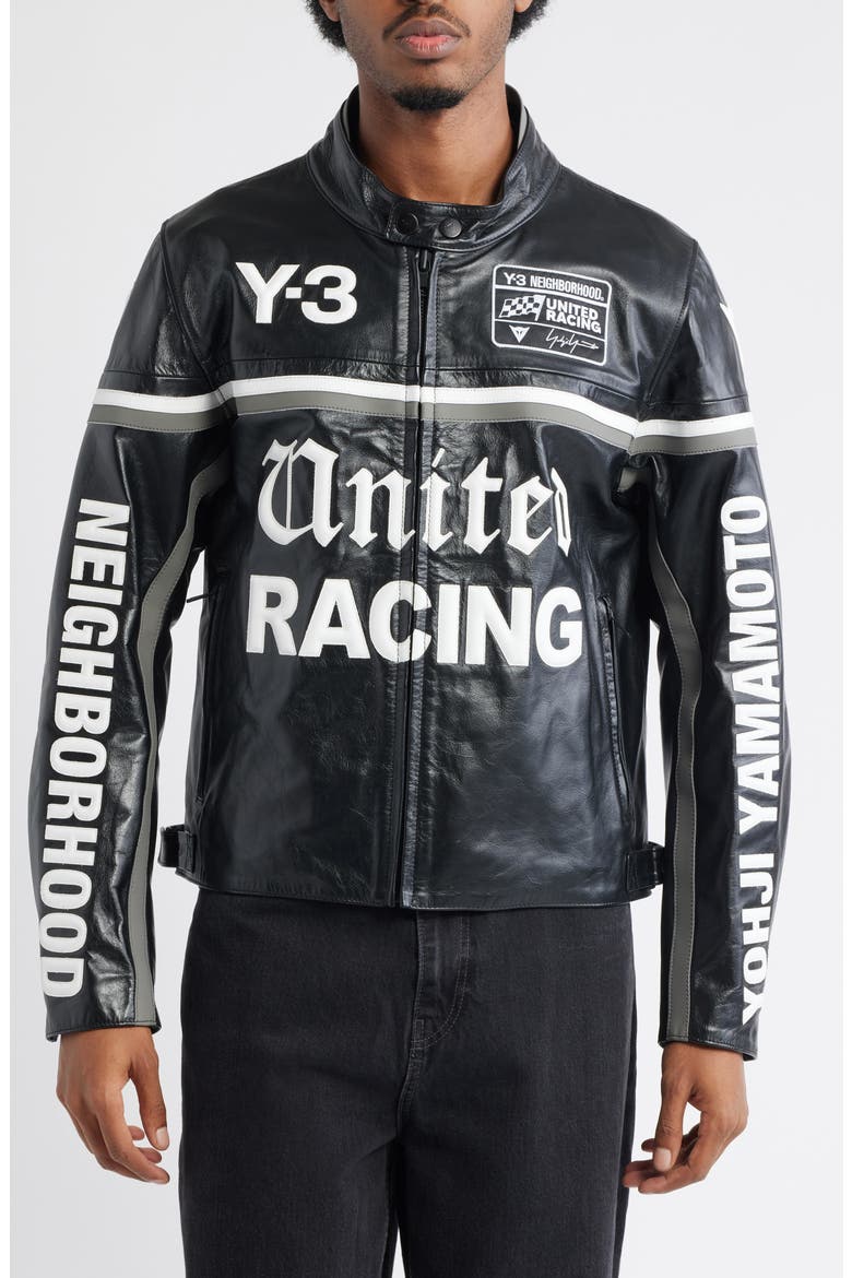 NBHD Leather Racer Jacket (Men) | Nordstrom