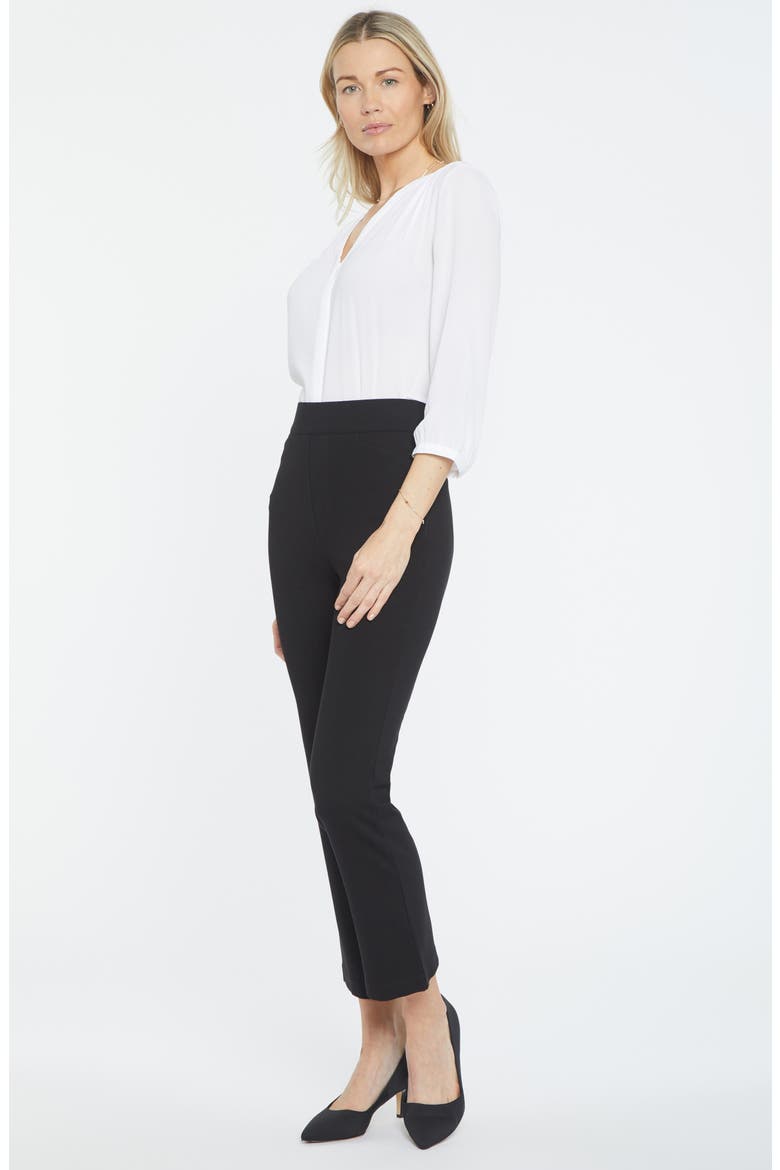 Crop Straight Leg Pants, Alternate, color, BLACK