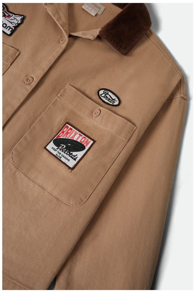 Utopia Patchwork Overshirt, Alternate, color, WASHED TIMELESS TAUPE