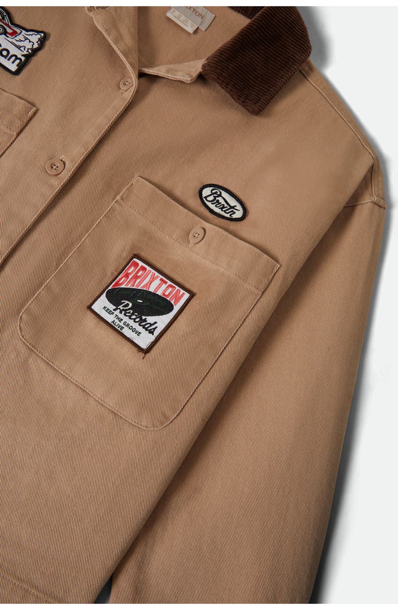 Brixton Utopia Patchwork Overshirt, Alternate, color,