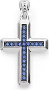 LAGOS Men's Anthem Blue Sapphire Cross Pendant