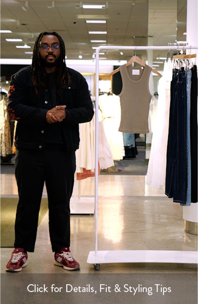 Inez Recycled Cotton Waffle Knit Tank, sales video thumbnail