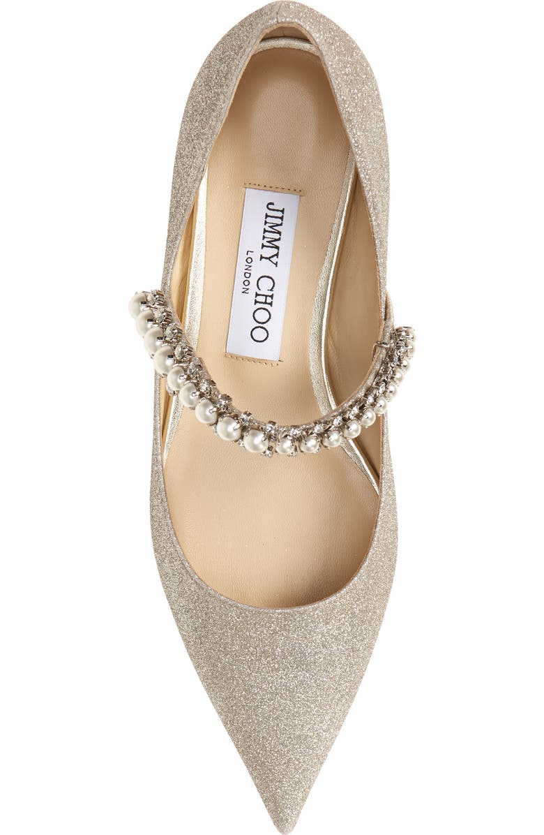 Jimmy Choo Baily Embellished Pointed Toe Flat, Alternate, color,