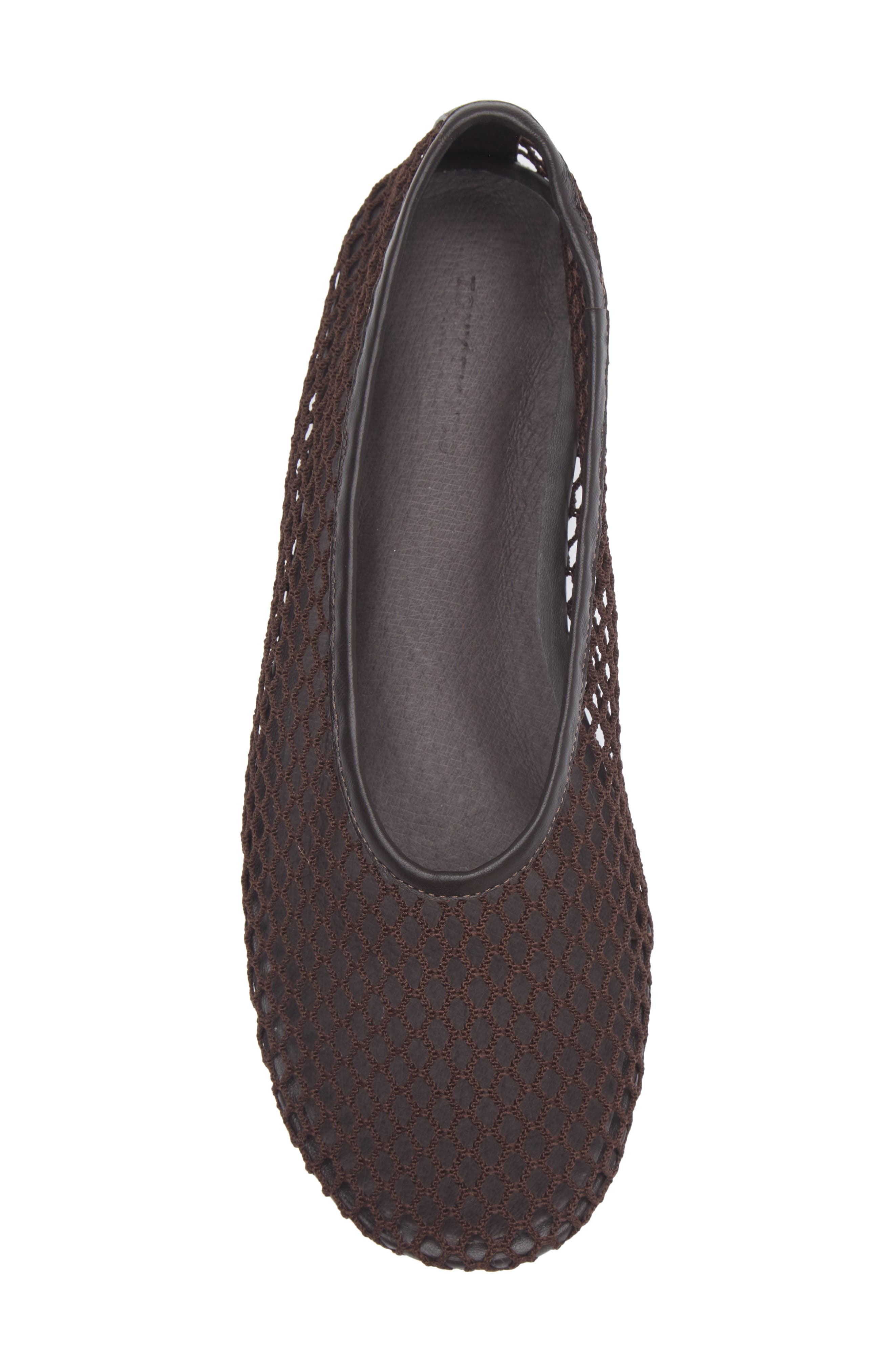 Tony Bianco Mazey Ballet Flat, Alternate, color, Chocolate Mesh