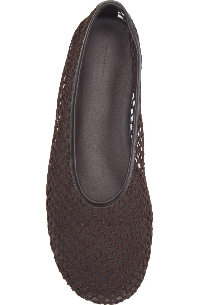 Tony Bianco Mazey Ballet Flat, Alternate, color, Chocolate Mesh