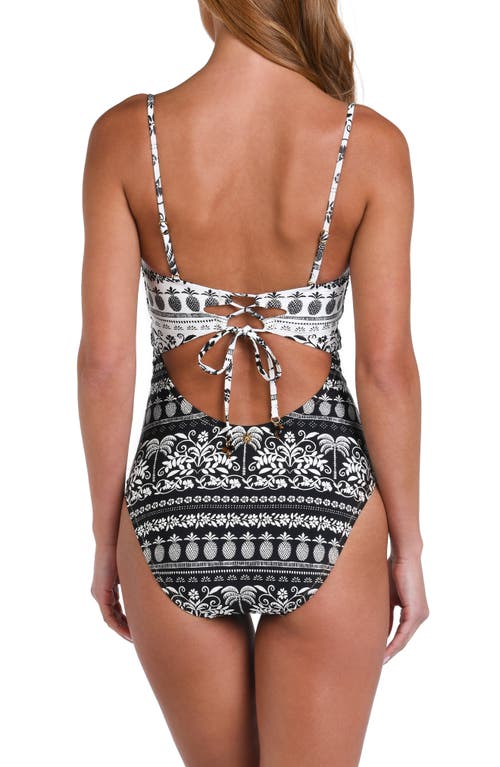 Sunshine 79 Ivory Coast Bandeau One-piece Swimsuit In Multi