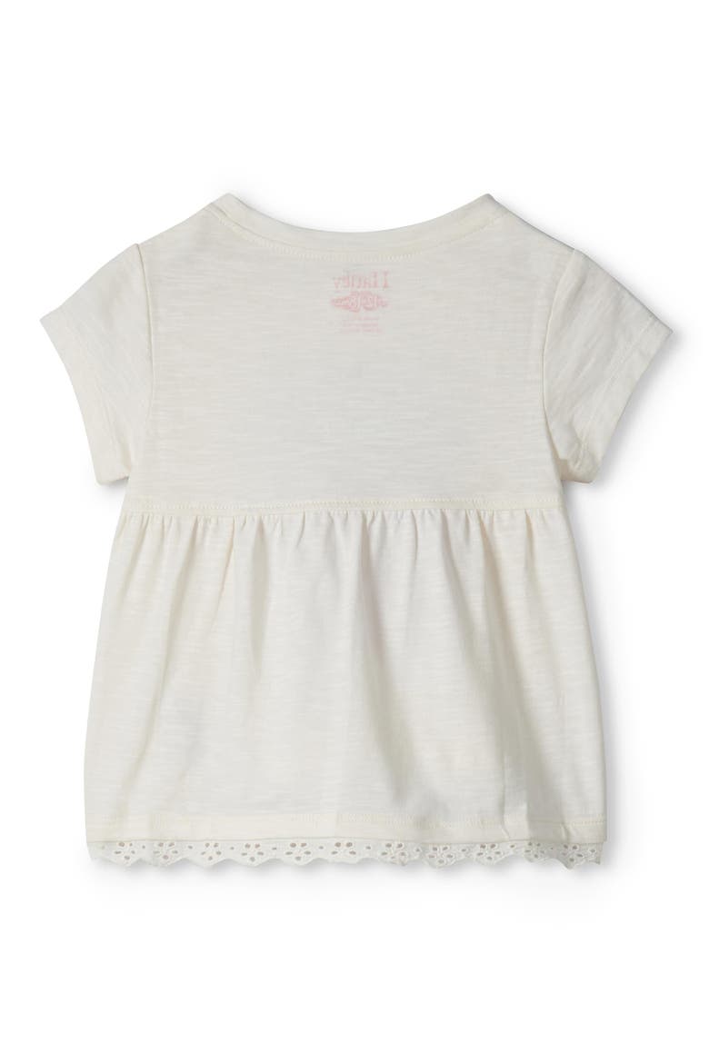 Kids' Raspberry Appliqué T-Shirt & Shorts, Alternate, color, NATURAL