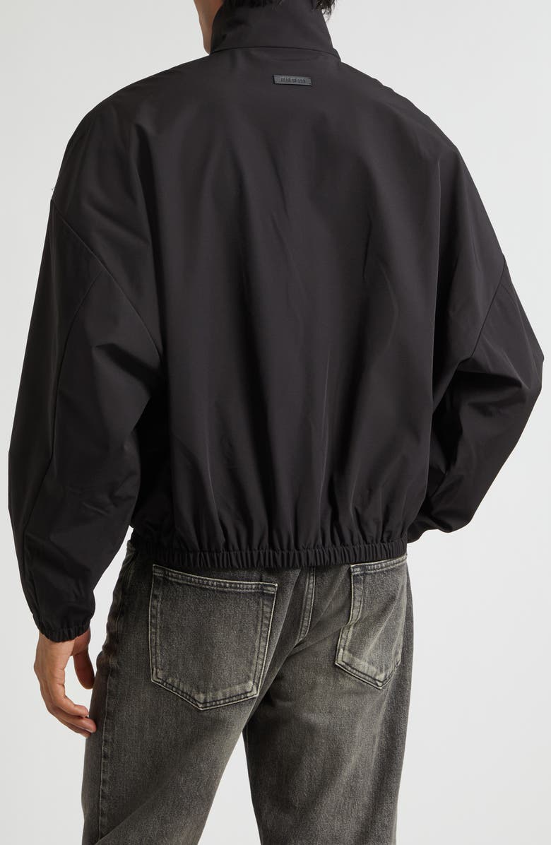 Fear of God Relaxed Track Jacket, Alternate, color, Black Black