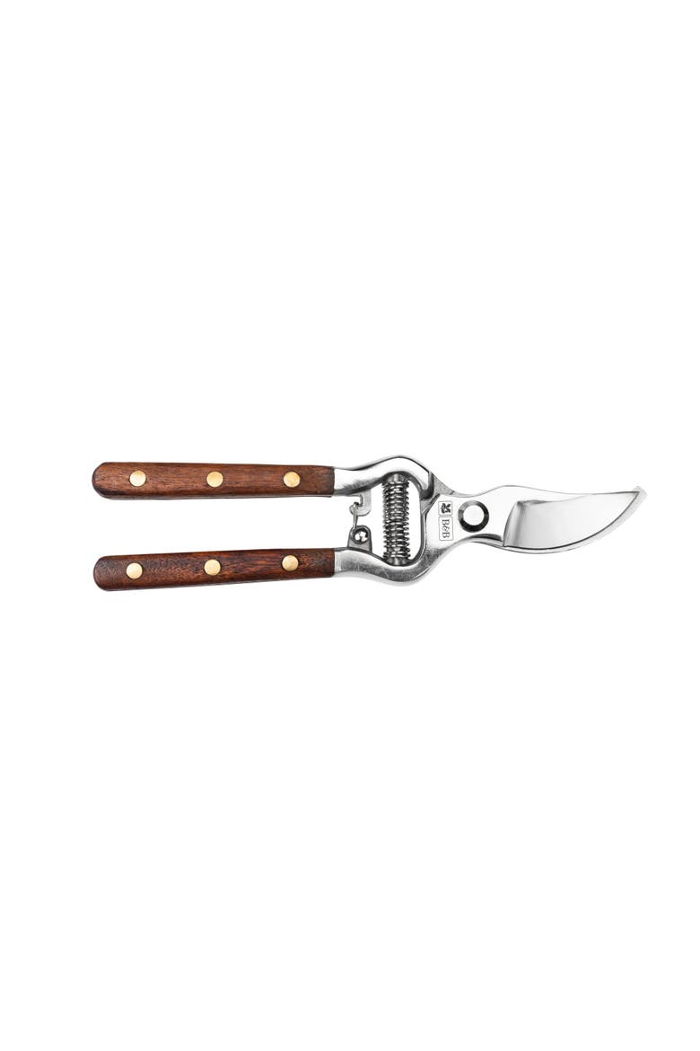 Wood Handle Bypass Pruner & Gift Box, 3/4 in. Cut Capacity, Main, color, Stainless Steel
