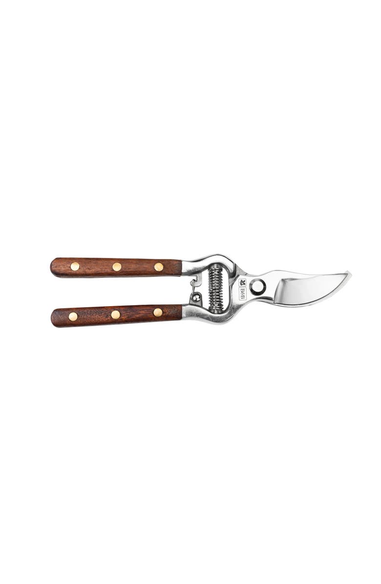 Burgon & Ball Wood Handle Bypass Pruner & Gift Box, 3/4 in. Cut Capacity, Main, color, Stainless Steel