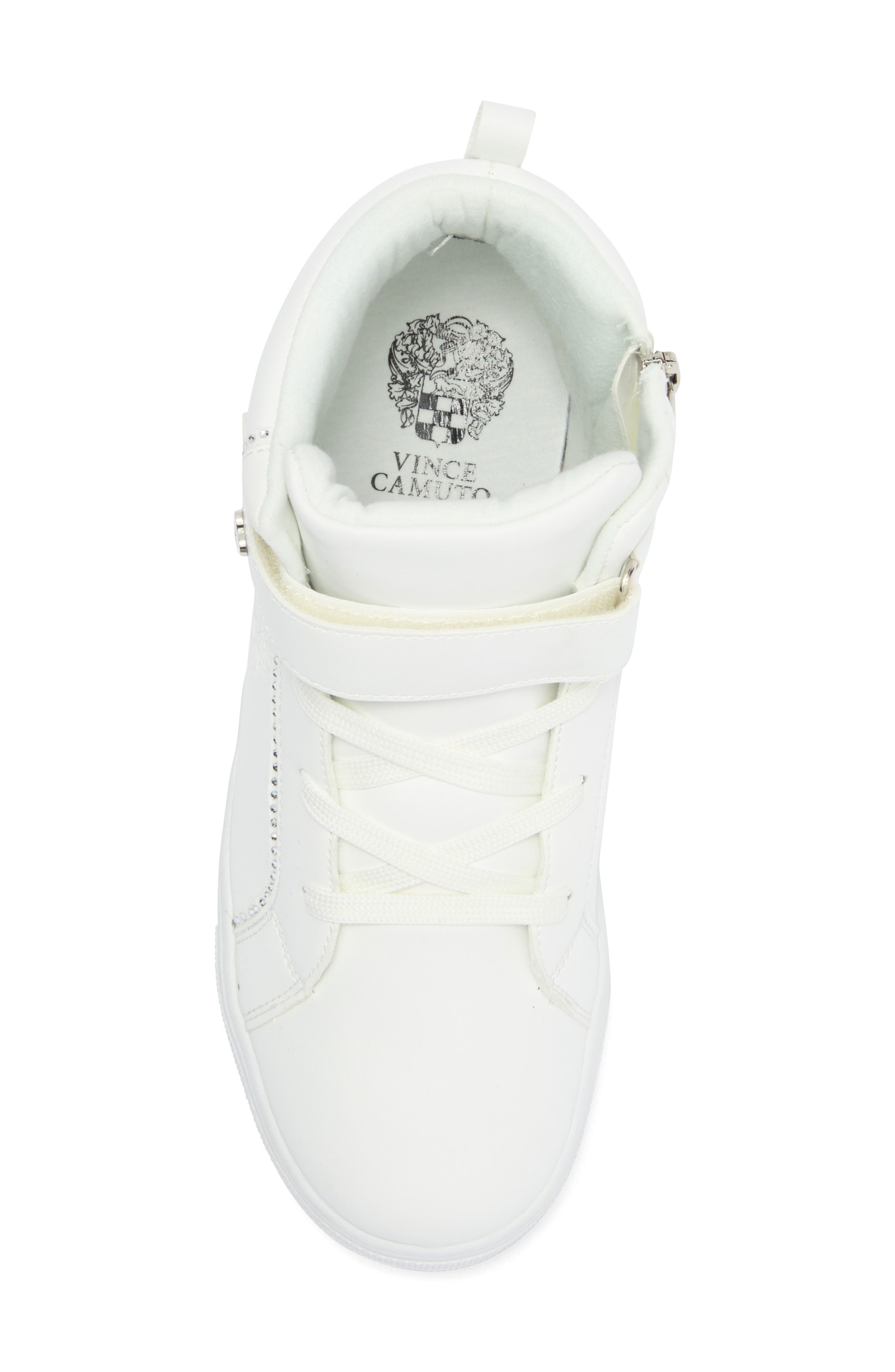 Vince Camuto Kids' Embossed High Top Sneaker, Alternate, color, 