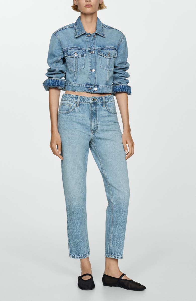 MANGO Mom2000 High Waist Nonstretch Jeans, Alternate, color,