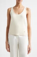ST. JOHN Silk & Cotton Sweater Tank