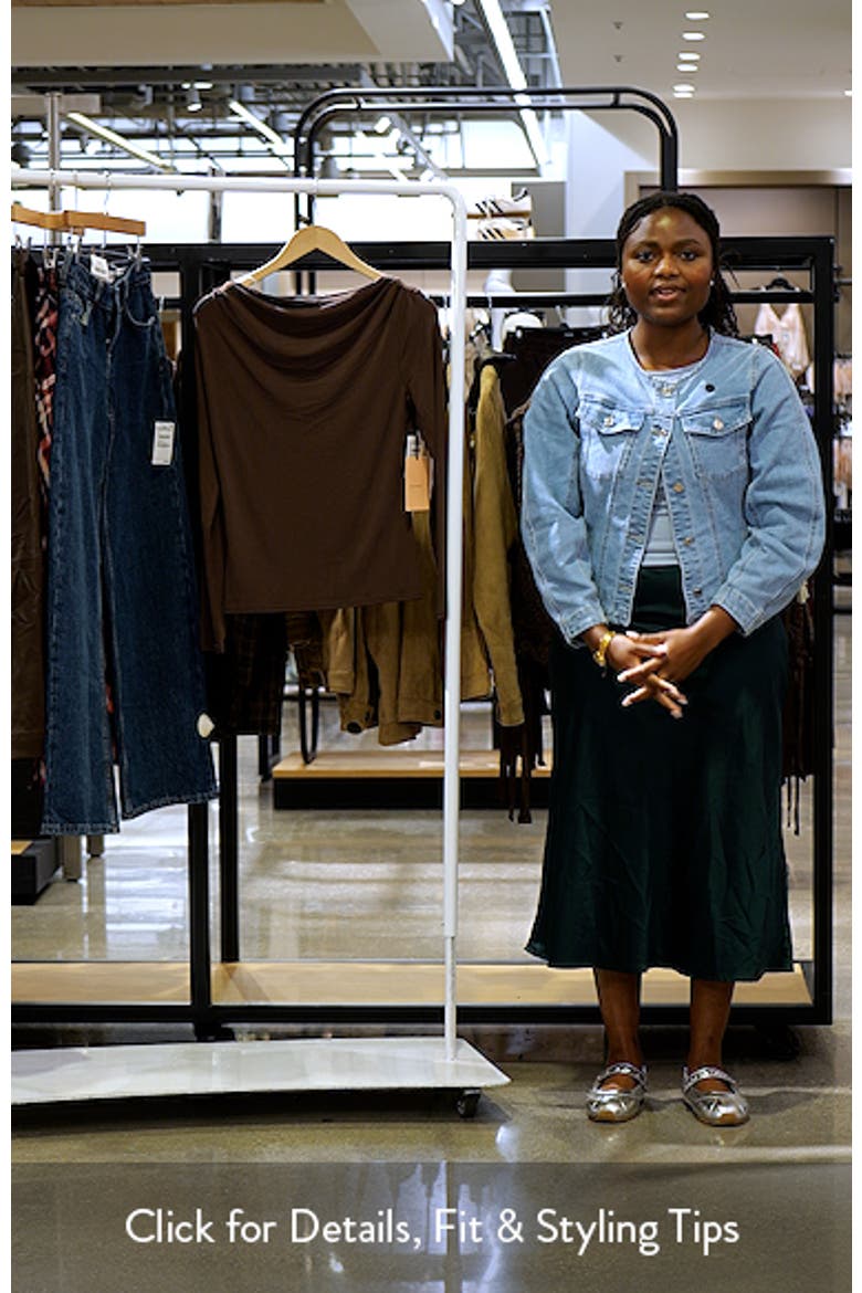 Cowl Neck Knit Top video