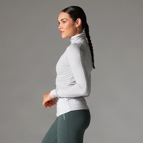 Tavi Brushed Tec Knit Chill Turtle Neck In Gray