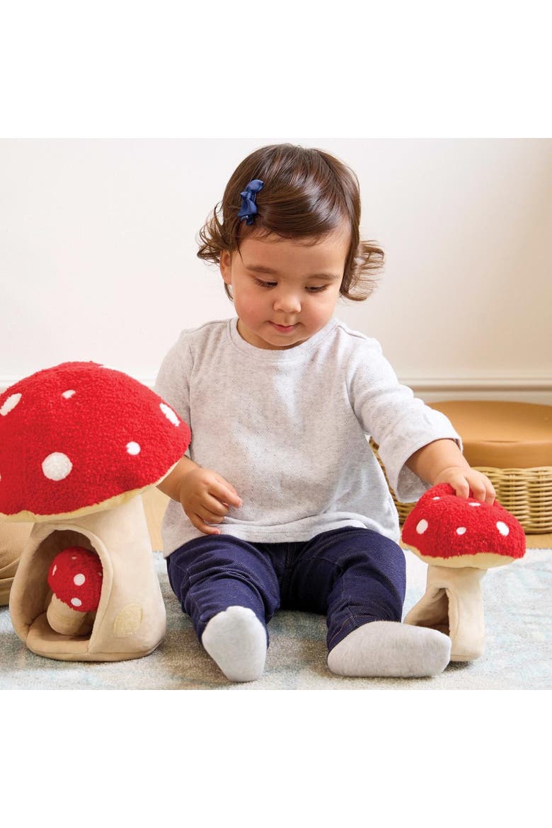 Plush Mushrooms  - Set of 4, Alternate, color, Multicolored