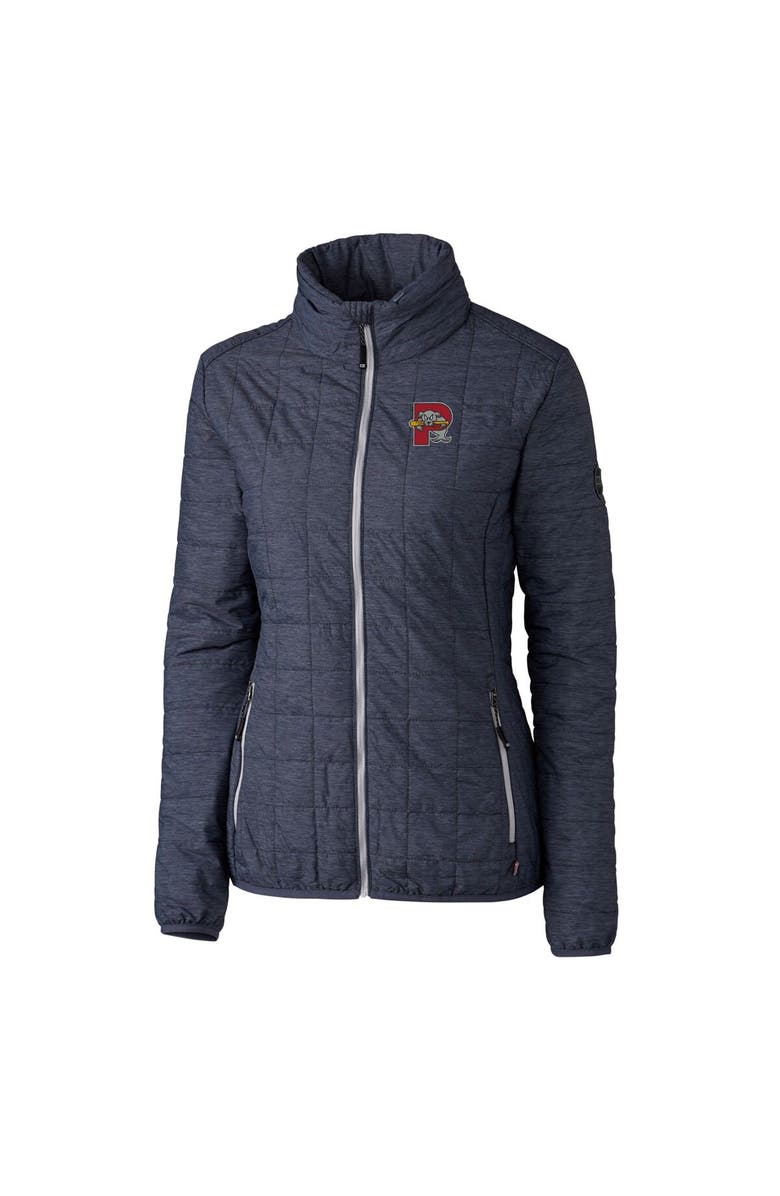 Cutter & Buck Women's Cutter & Buck Heather Navy Portland Sea Dogs Rainier Primaloft Eco Full-Zip Jacket, Alternate, color,