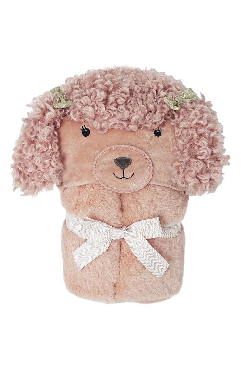MON AMI Paris Poodle Hooded Blanket, Main, color,