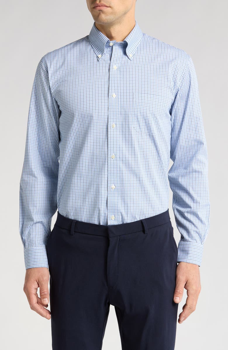 Brooks Brothers Regular Fit Plaid Non-Iron Cotton Button-Down Shirt, Main, color,