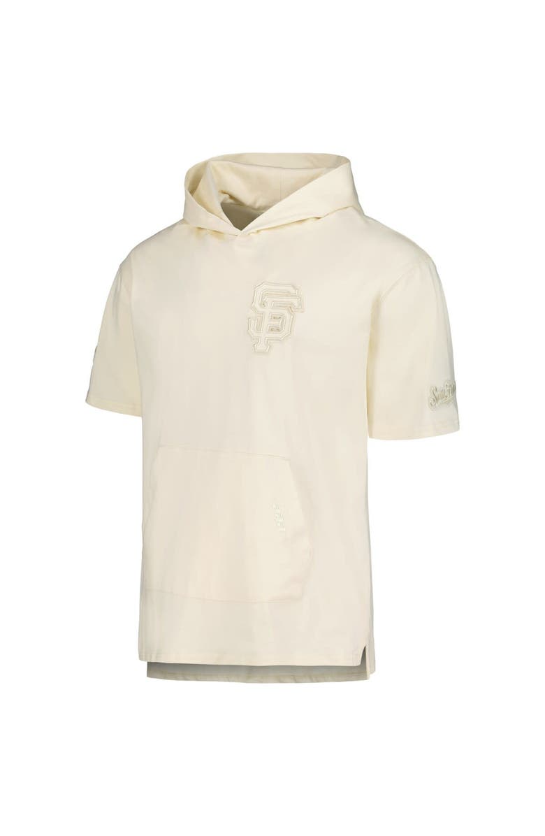 PRO STANDARD Men's Pro Standard Cream San Francisco Giants Neutral Short Sleeve Hoodie T-Shirt, Alternate, color, Cream