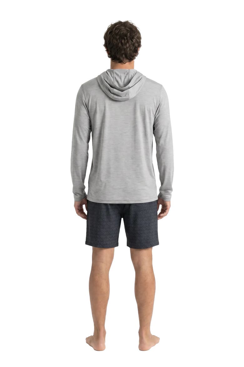 Core Heather Hooded Rashguard, Alternate, color, ALLOY