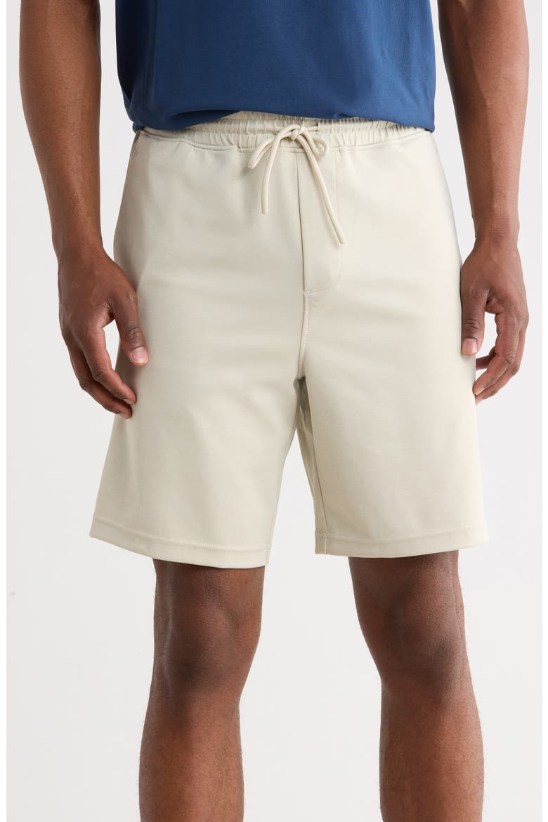 Double Knit Shorts, Main, color, AGATE SILVER HEATHER