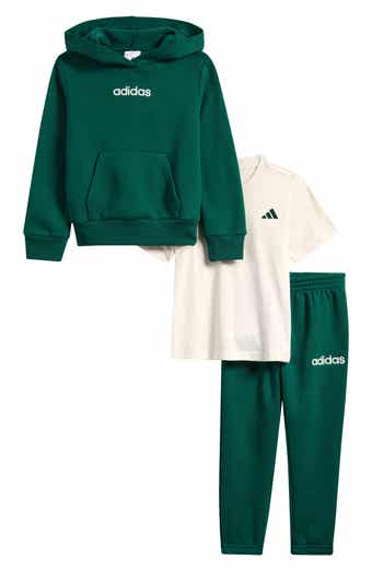Kids' Logo Fleece Hoodie, T-Shirt & Pants Set