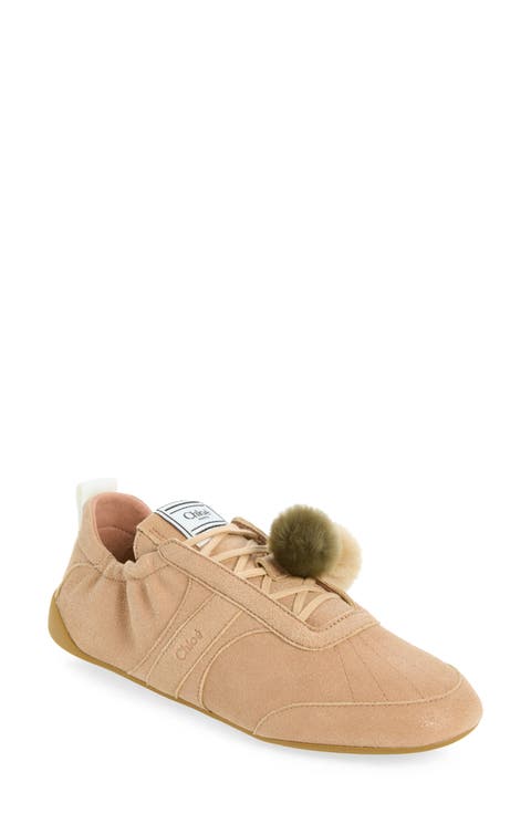 Kick Sneaker with Genuine Shearling Charms
