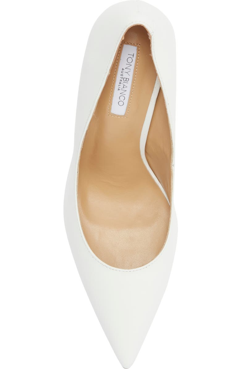 Tony Bianco Anja Pointed Toe Pump, Alternate, color, Milk Capretto