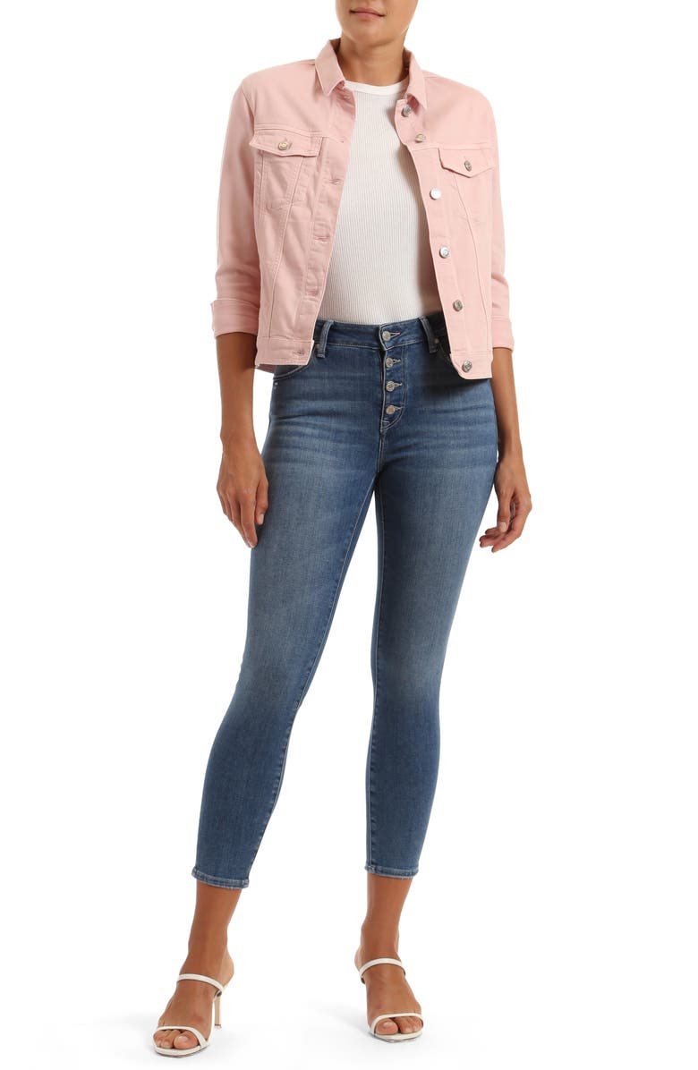 Mavi Jeans Katy Denim Trucker Jacket, Alternate, color, 