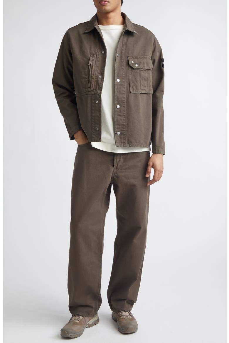 Cotton Five-Pocket Straight Leg Pants, Alternate, color, UMBER