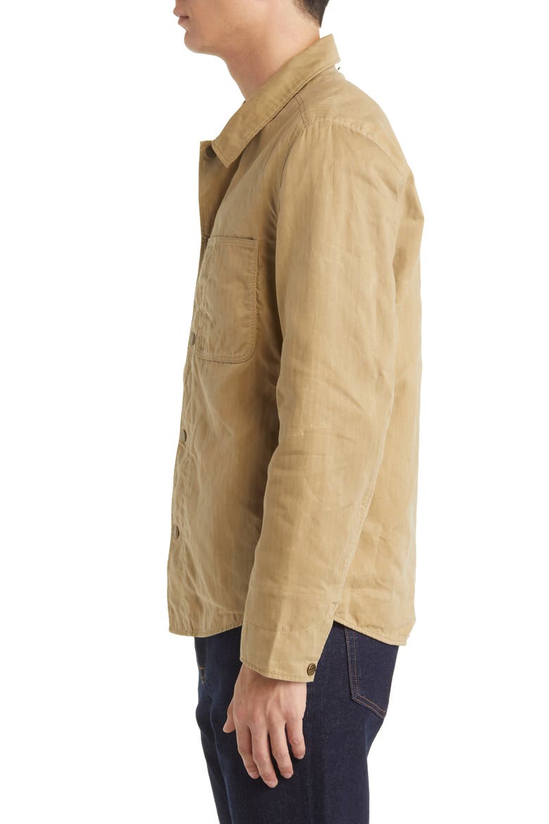 Leroy Organic Cotton Shirt Jacket, Alternate, color, TAN