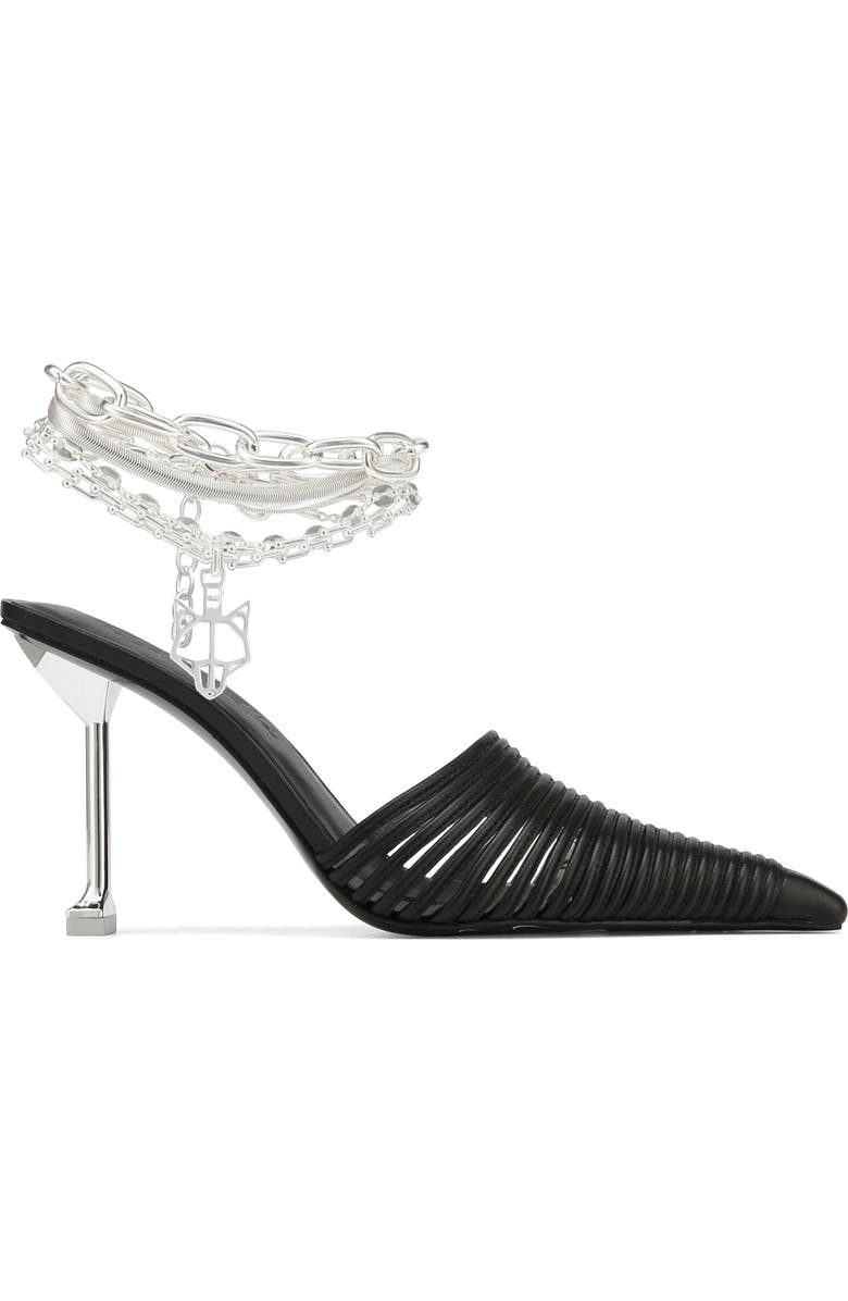 Naked Wolfe Chromed Pointed Toe Mule, Alternate, color,