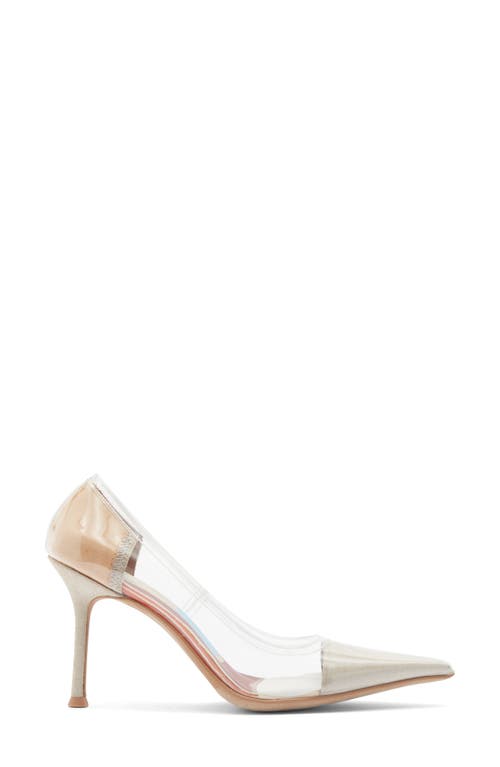 Jeffrey Campbell Behold Clear Pointed Toe Pump In Transparent