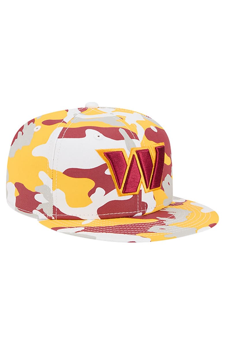 New Era Men
s New Era  Gold/Burgundy Washington Commanders 59FIFTY Fitted Hat, Alternate, color, Gold