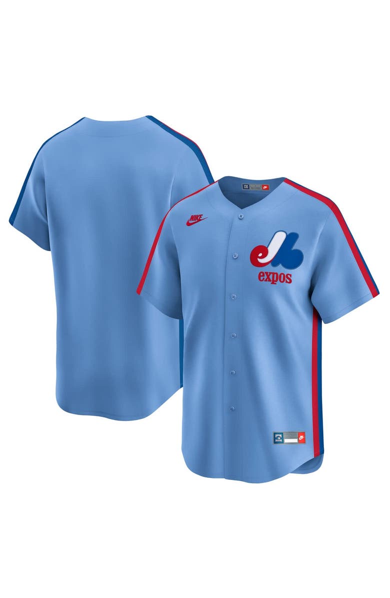 Nike Men's Nike Light Blue Montreal Expos Cooperstown Collection Limited Jersey, Main, color, Light Blue