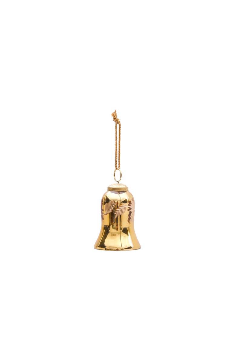 Glass Vintage Bell Christmas Tree Ornament Assortment of 3, Alternate, color, Yellow