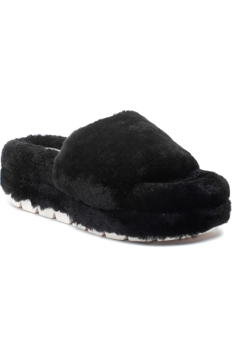 JSlides Bryce Genuine Shearling Platform Slipper, Main, color,