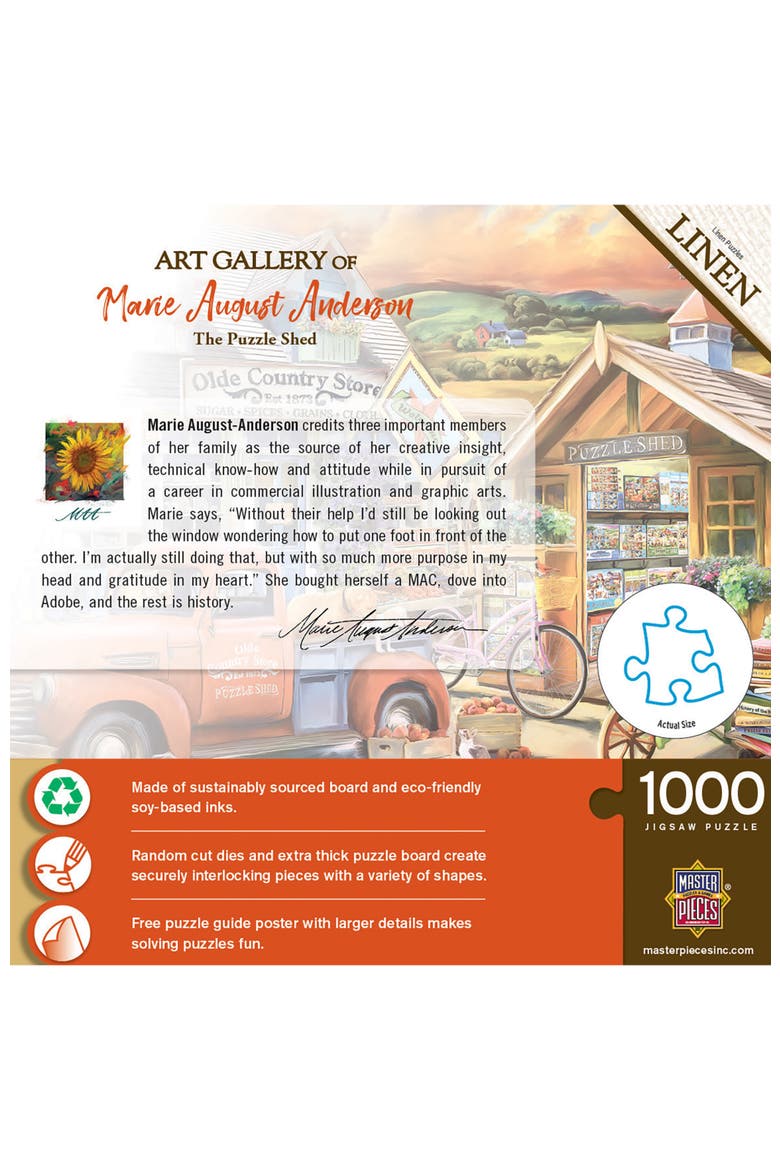 The Puzzle Shed 1000 Piece Jigsaw Puzzle, Alternate, color, Multicolor