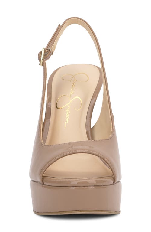 Jessica Simpson Sibilla Slingback Platform Sandal In Chai Latte