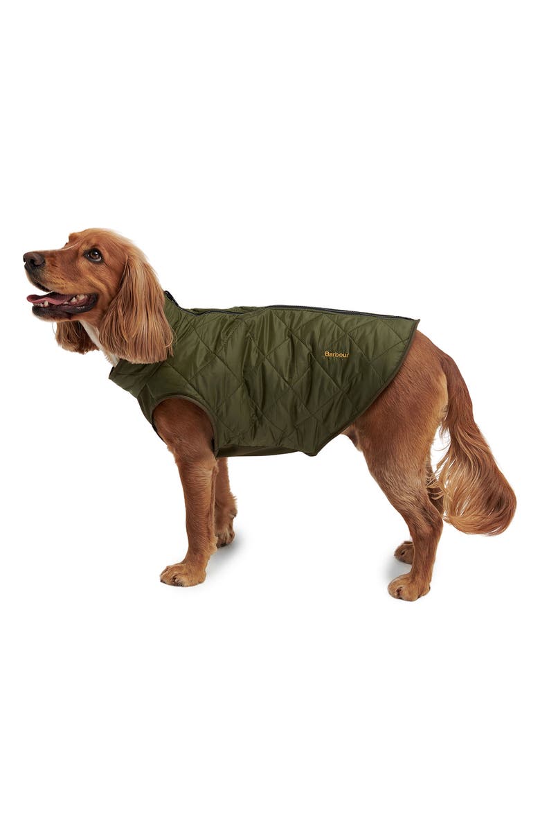 Barbour Reversible Dog Coat, Alternate, color, Olive/ Brown