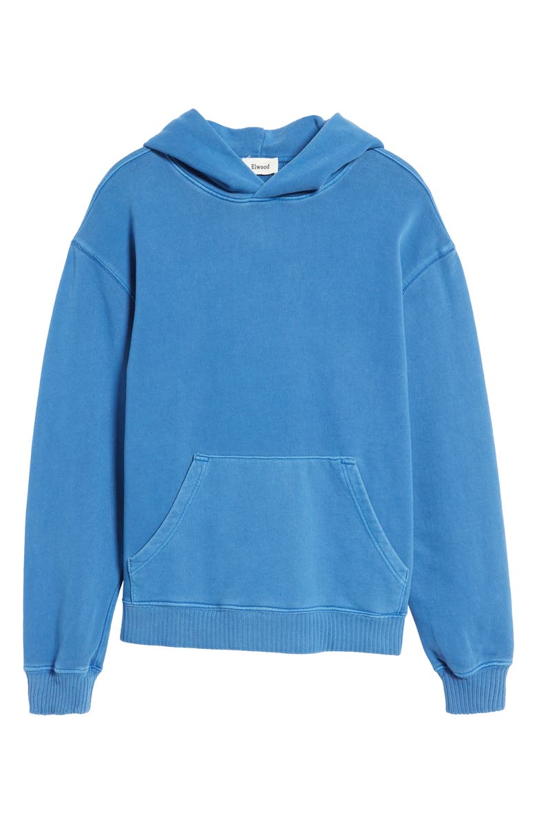 Elwood Core Oversize Organic Cotton Brushed Terry Hoodie, Alternate, color, Vintage Royal