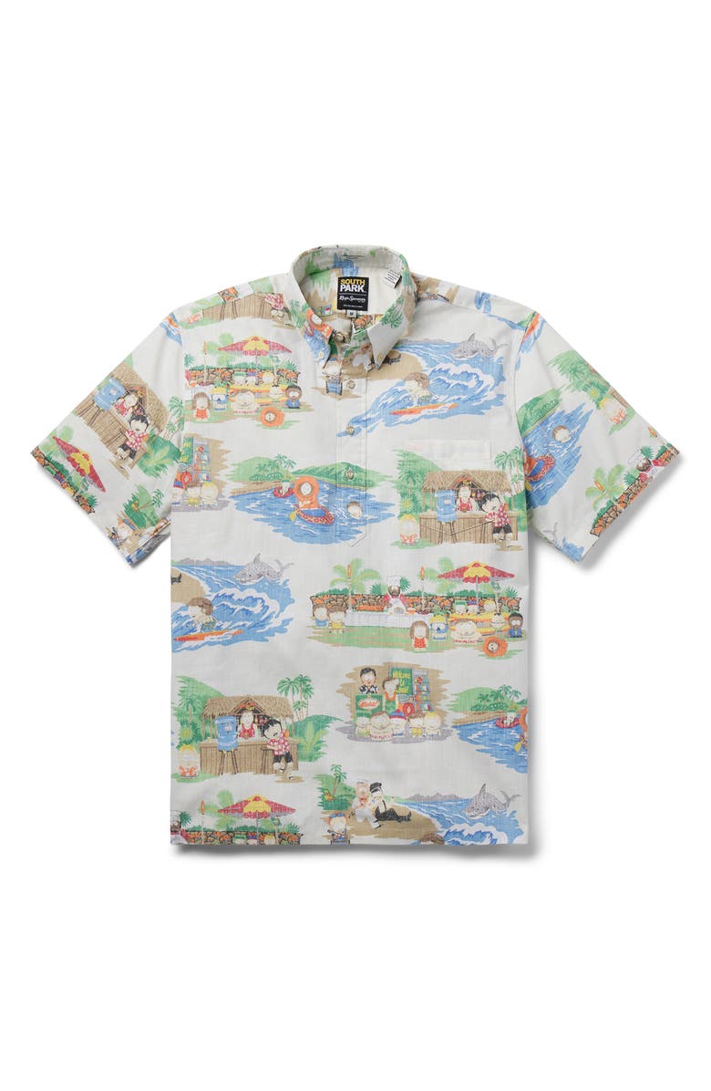 Reyn Spooner South Park Mahalo Polo, Alternate, color, White