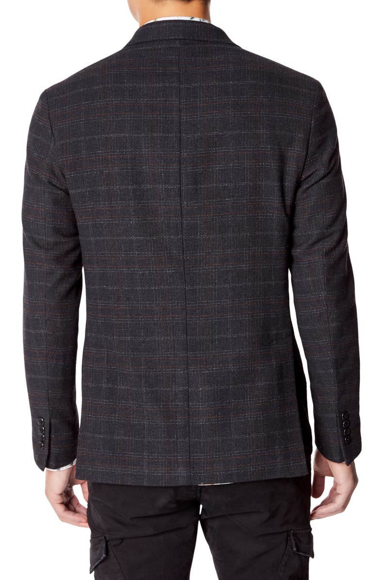 Good Man Brand Slim Fit Plaid Knit Wool Blend Sport Coat, Alternate, color, 