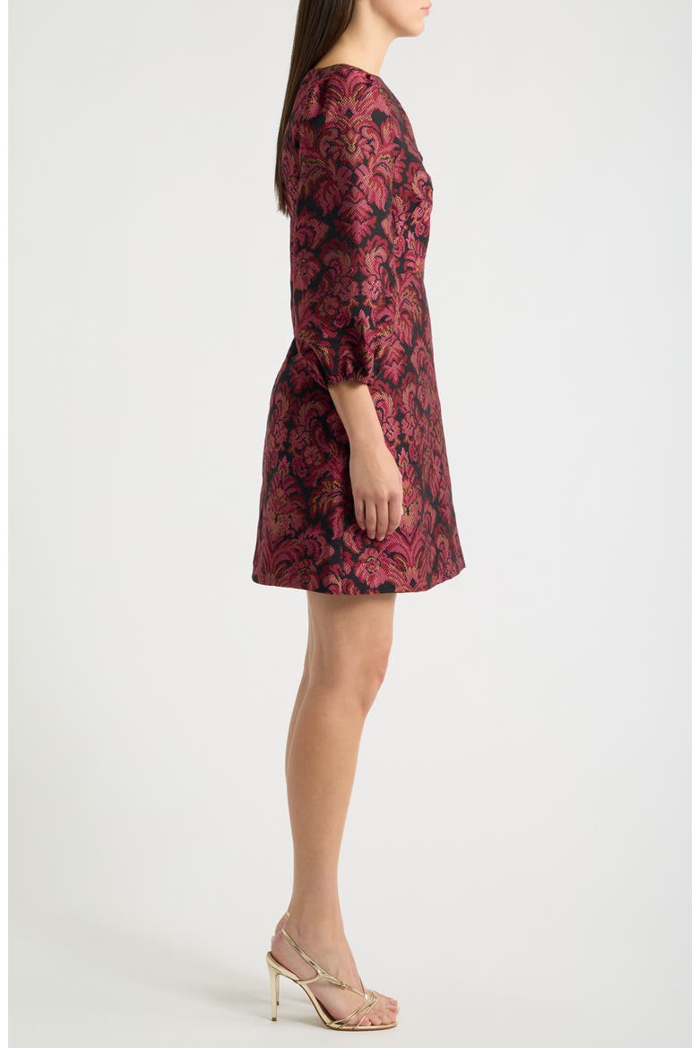 Balloon Sleeve Dress, Alternate, color, PINK MULTI