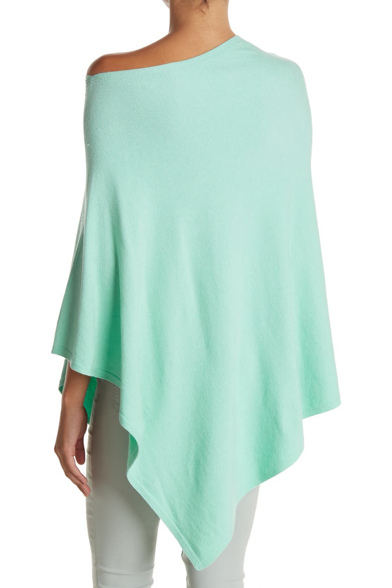 Sequined Poncho, Alternate, color, GREEN